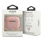 Guess silikoninis dėklas AirPods Pro – rožinė/žalia -- AirPods Pro