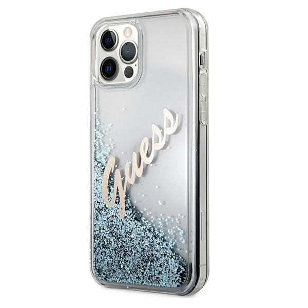 Guess skaidrus dėklas iPhone 12 Pro Max – mėlynas -- iPhone 12 Pro Max
