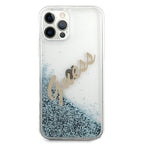 Guess skaidrus dėklas iPhone 12 Pro Max – mėlynas -- iPhone 12 Pro Max