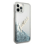 Guess skaidrus dėklas iPhone 12 Pro Max – mėlynas -- iPhone 12 Pro Max