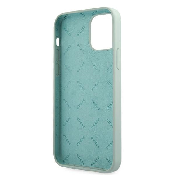Guess silikoninis dėklas iPhone 12 Pro Max – fuksija/mėlyna -- iPhone 12 Pro Max