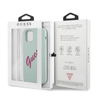 Guess silikoninis dėklas iPhone 12 Pro Max – fuksija/mėlyna -- iPhone 12 Pro Max