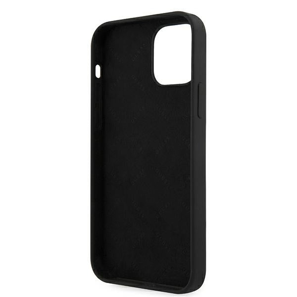 Guess silikoninis dėklas iPhone 12 Pro Max – juodas -- iPhone 12 Pro Max