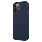 Guess silikoninis dėklas iPhone 12 Pro Max – mėlynas -- iPhone 12 Pro Max