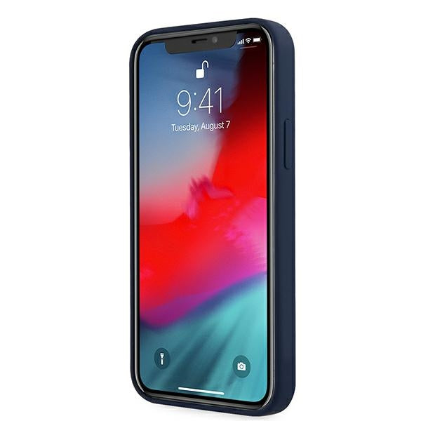 Guess silikoninis dėklas iPhone 12 Pro Max – mėlynas -- iPhone 12 Pro Max