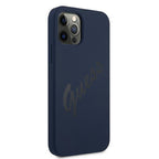 Guess silikoninis dėklas iPhone 12/12 Pro – mėlynas -- iPhone 12