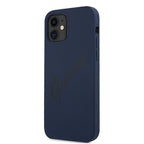 Guess silikoninis dėklas iPhone 12 mini – mėlynas -- iPhone 12 Mini