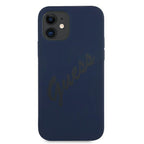 Guess silikoninis dėklas iPhone 12 mini – mėlynas -- iPhone 12 Mini