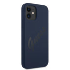 Guess silikoninis dėklas iPhone 12 mini – mėlynas -- iPhone 12 Mini