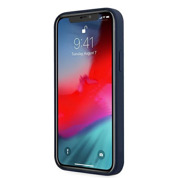 Guess silikoninis dėklas iPhone 12 mini – mėlynas -- iPhone 12 Mini