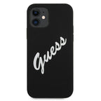 Guess silikoninis dėklas iPhone 12 mini – juodai baltas -- iPhone 12 Mini