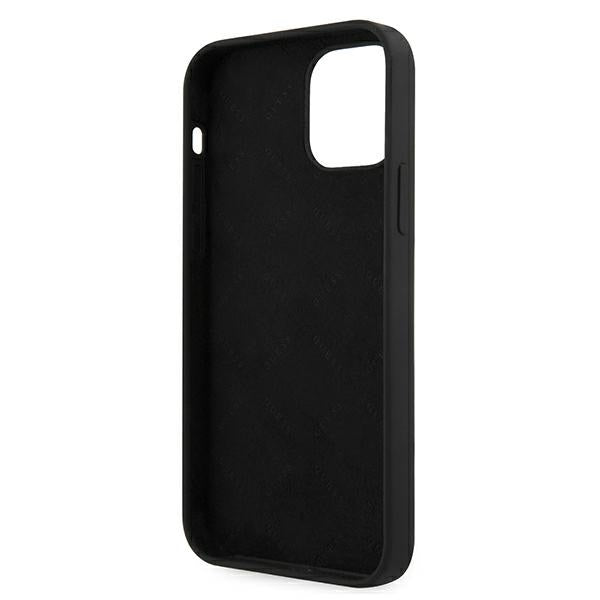 Guess silikoninis dėklas iPhone 12 mini – juodai baltas -- iPhone 12 Mini