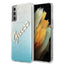 Guess dėklas Galaxy S21+ – mėlynas Glitter Gradient -- Samsung Galaxy S21+
