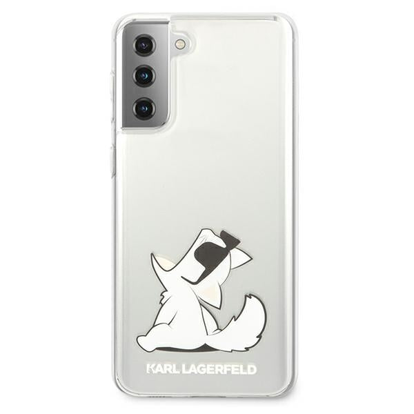Karl Lagerfeld Choupette Fun dėklas Galaxy S21+ – skaidrus -- Samsung Galaxy S21+
