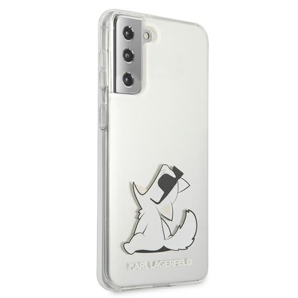Karl Lagerfeld Choupette Fun dėklas Galaxy S21+ – skaidrus -- Samsung Galaxy S21+