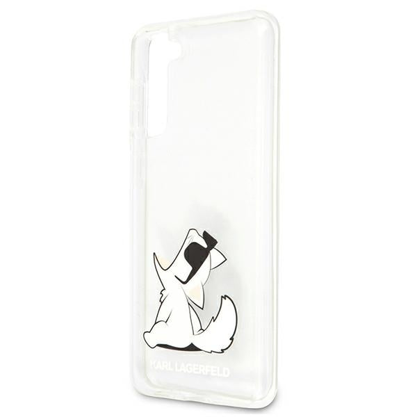 Karl Lagerfeld Choupette Fun dėklas Galaxy S21+ – skaidrus -- Samsung Galaxy S21+