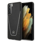 Mercedes-Benz Dynamic Line odinis dėklas Galaxy S21+ – juodas -- Samsung Galaxy S21+