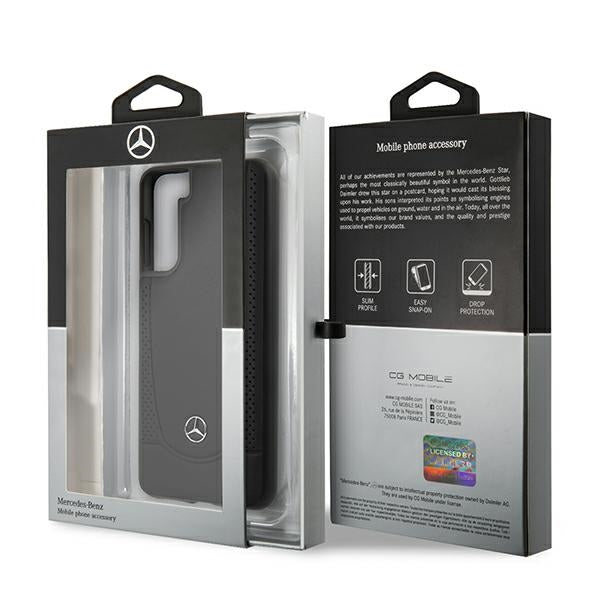 Mercedes-Benz Urban Line odinis dėklas Galaxy S21 – juodas -- Samsung Galaxy S21