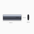 Ugreen M.2 SSD dėklas USB 3.2 Gen 2 diskui (SuperSpeed USB 10 Gbps) + USB Type C kabelis 0.5m pilkas (CM400 10902) --...