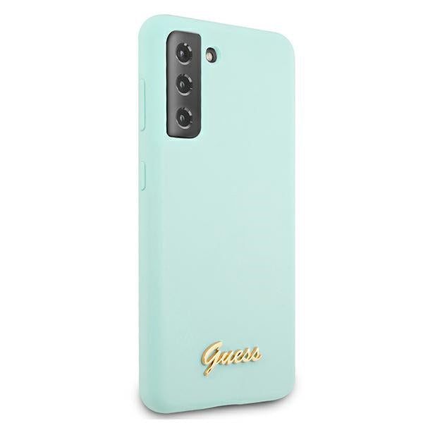 Guess silikoninis dėklas Galaxy S21+ – mėlynas -- Samsung Galaxy S21+