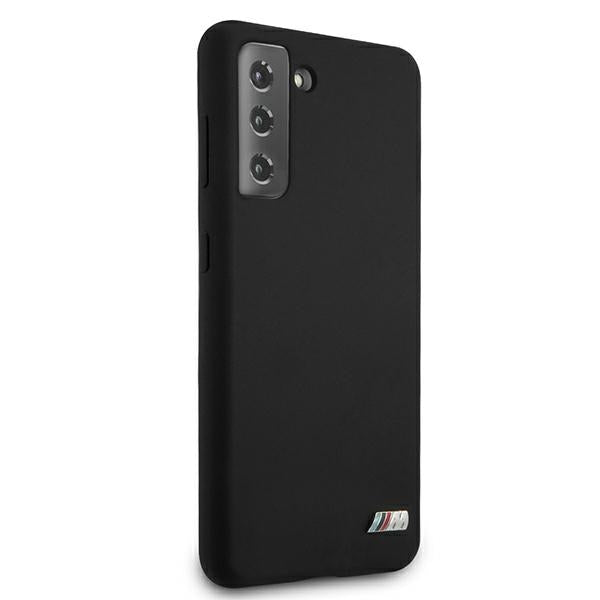 BMW silikoninis dėklas Samsung Galaxy S21+ – juodas -- Samsung Galaxy S21+
