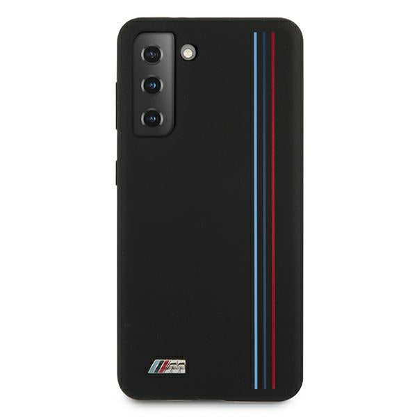 BMW silikoninis dėklas Samsung Galaxy S21+ – juodas -- Samsung Galaxy S21+