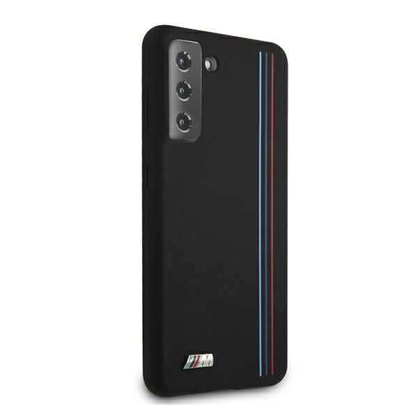 BMW silikoninis dėklas Samsung Galaxy S21+ – juodas -- Samsung Galaxy S21+