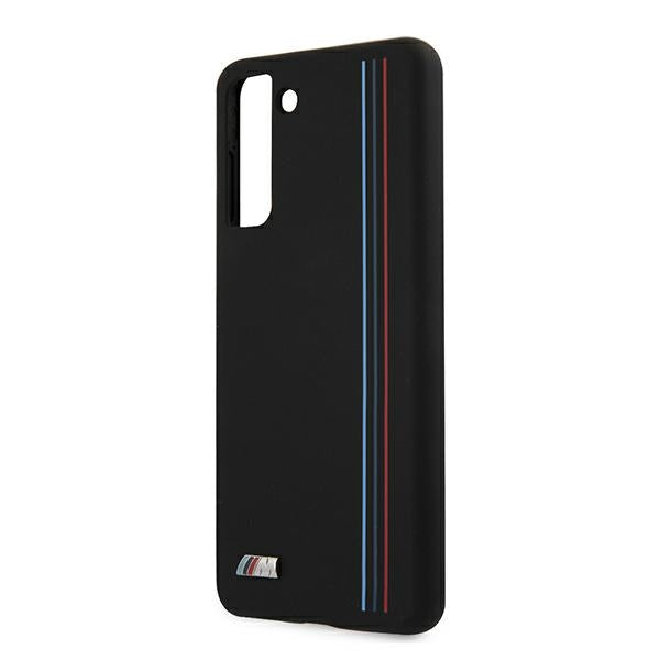 BMW silikoninis dėklas Samsung Galaxy S21+ – juodas -- Samsung Galaxy S21+
