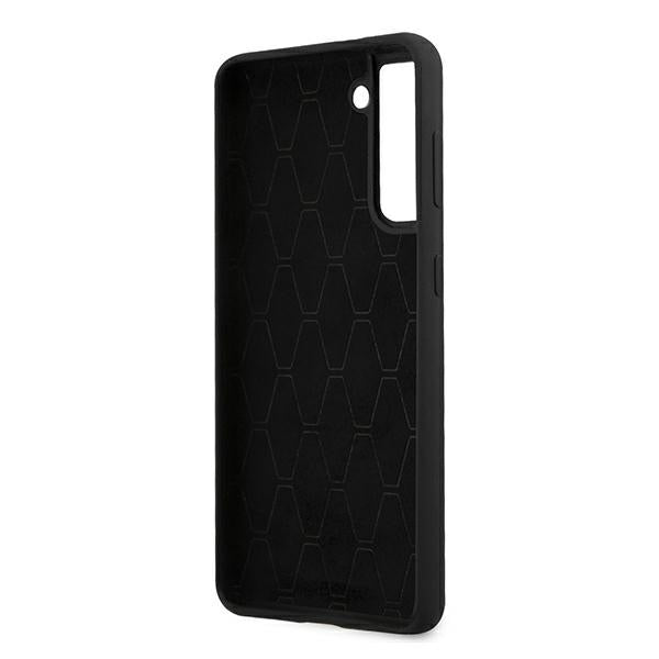 BMW silikoninis dėklas Samsung Galaxy S21+ – juodas -- Samsung Galaxy S21+