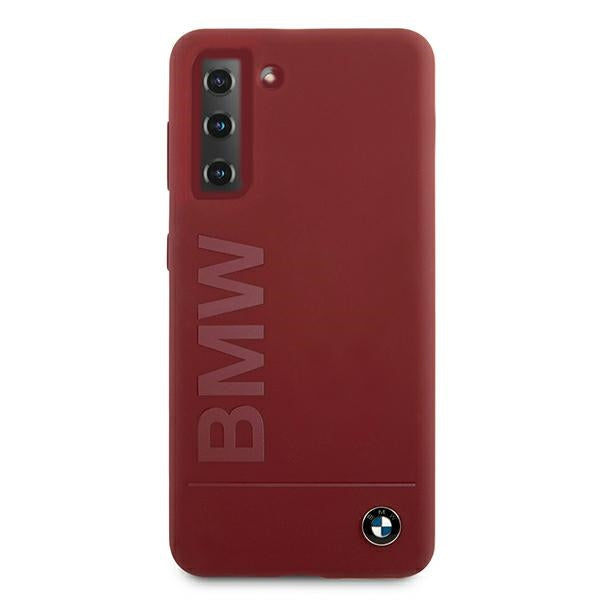BMW silikoninis dėklas Galaxy S21+ – raudonas -- Samsung Galaxy S21+