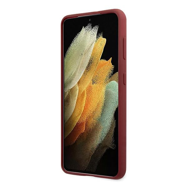 BMW silikoninis dėklas Galaxy S21+ – raudonas -- Samsung Galaxy S21+