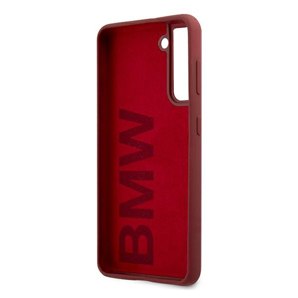 BMW silikoninis dėklas Galaxy S21+ – raudonas -- Samsung Galaxy S21+