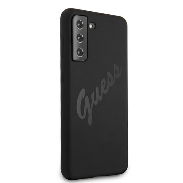 Guess silikoninis dėklas Galaxy S21+ – juodas -- Samsung Galaxy S21+