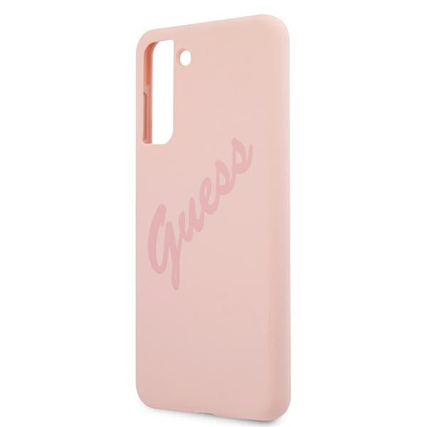 Guess Silicone Vintage dėklas Galaxy S21+ – rožinis -- Samsung Galaxy S21+