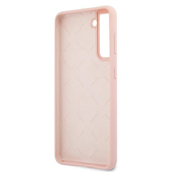 Guess Silicone Vintage dėklas Galaxy S21+ – rožinis -- Samsung Galaxy S21+
