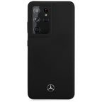 Mercedes-Benz silikoninis dėklas Galaxy S21 Ultra – juodas -- Samsung Galaxy S21 Ultra