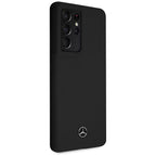 Mercedes-Benz silikoninis dėklas Galaxy S21 Ultra – juodas -- Samsung Galaxy S21 Ultra