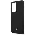 Mercedes-Benz silikoninis dėklas Galaxy S21 Ultra – juodas -- Samsung Galaxy S21 Ultra