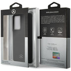 Mercedes-Benz silikoninis dėklas Galaxy S21 Ultra – juodas -- Samsung Galaxy S21 Ultra