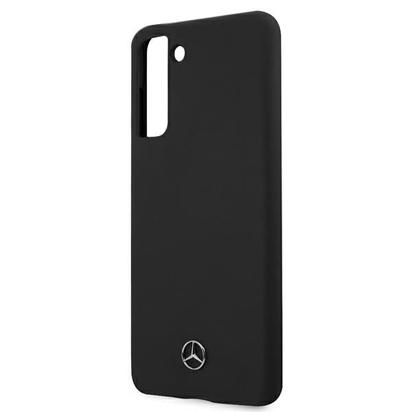 Mercedes-Benz silikoninis dėklas Galaxy S21+ – juodas -- Samsung Galaxy S21+