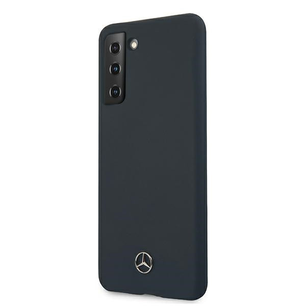 Mercedes-Benz silikoninis dėklas Galaxy S21+ – mėlynas -- Samsung Galaxy S21+