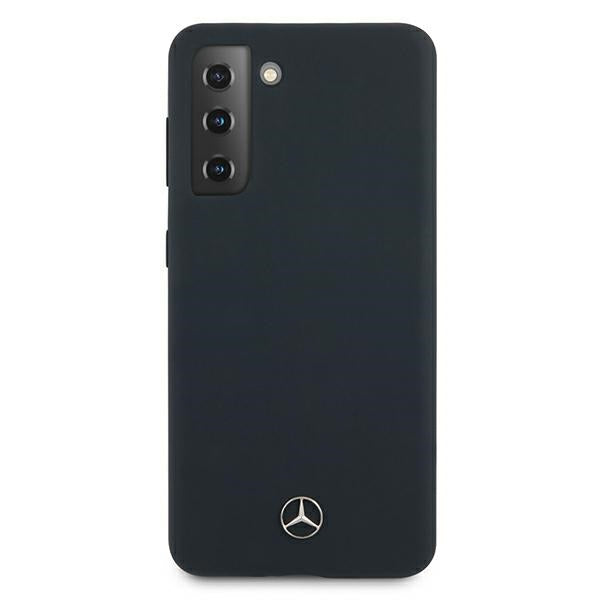 Mercedes-Benz silikoninis dėklas Galaxy S21+ – mėlynas -- Samsung Galaxy S21+