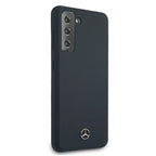 Mercedes-Benz silikoninis dėklas Galaxy S21+ – mėlynas -- Samsung Galaxy S21+