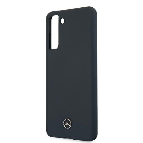 Mercedes-Benz silikoninis dėklas Galaxy S21+ – mėlynas -- Samsung Galaxy S21+