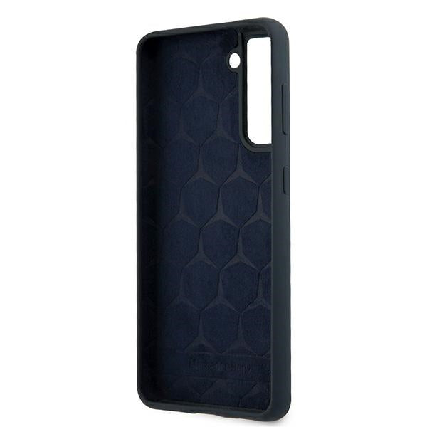Mercedes-Benz silikoninis dėklas Galaxy S21+ – mėlynas -- Samsung Galaxy S21+