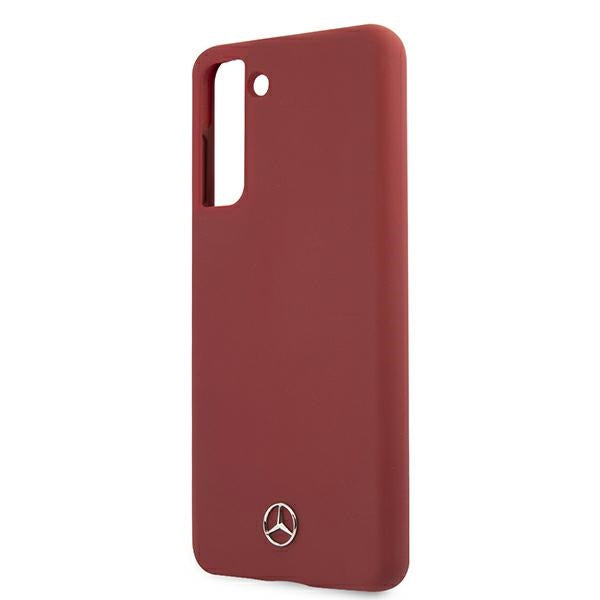 Mercedes silikoninis dėklas Galaxy S21+ – raudonas -- Samsung Galaxy S21+