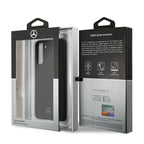 Mercedes-Benz silikoninis dėklas Samsung Galaxy S21 – juodas -- Samsung Galaxy S21
