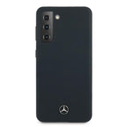 Mercedes-Benz silikoninis dėklas Galaxy S21 – mėlynas -- Samsung Galaxy S21