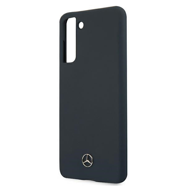 Mercedes-Benz silikoninis dėklas Galaxy S21 – mėlynas -- Samsung Galaxy S21