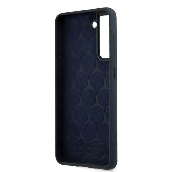 Mercedes-Benz silikoninis dėklas Galaxy S21 – mėlynas -- Samsung Galaxy S21